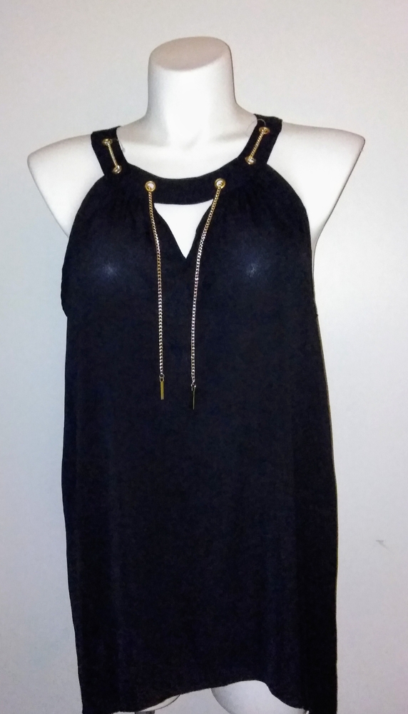 Unique Spectrum Black and Gold Top